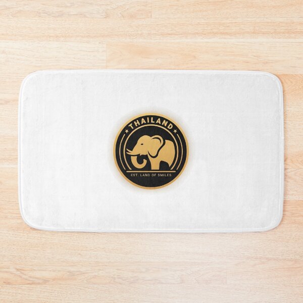 Item preview, Thailand Elephant Crest — Gold Circular Badge Logo designed and sold by Shutter-Dragon.