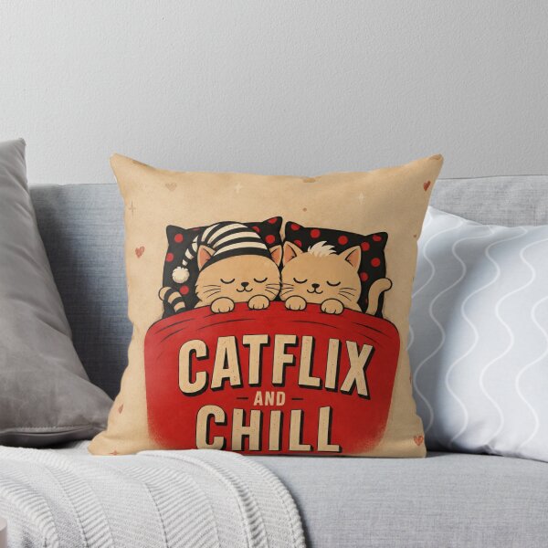 Artikelvorschau, Catflix and Chill Gemütliches Katzenposter entworfen und verkauft von Pure Craft.