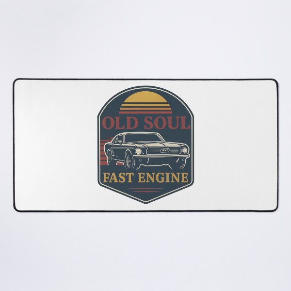 Artikelvorschau, Old Soul Fast Engine – Retro-Muscle-Car-Design im christlichen Stil für Geschwindigkeitsliebhaber entworfen und verkauft von SoulThread Studio.