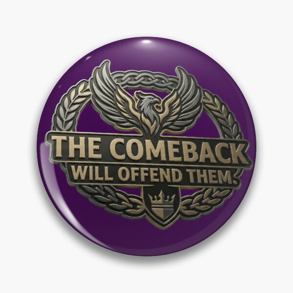 Item preview, The Comeback Will Offend Them Metallic Phoenix Crest Sticker designed and sold by Scro-Ciob-Shop.