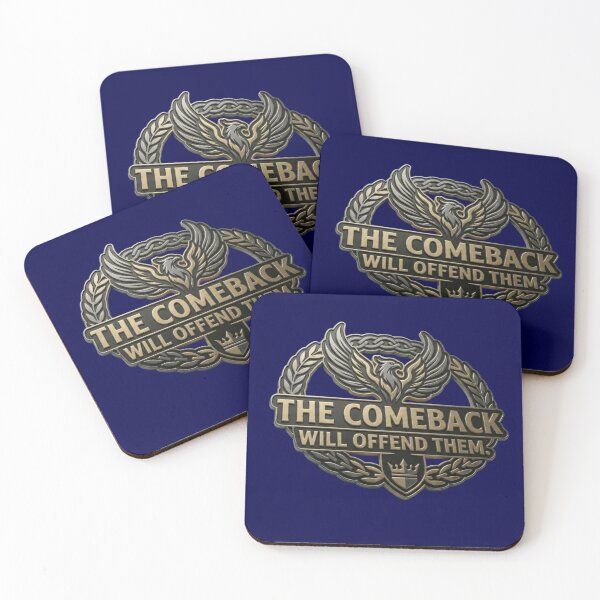 Item preview, The Comeback Will Offend Them Metallic Phoenix Crest Sticker designed and sold by Scro-Ciob-Shop.