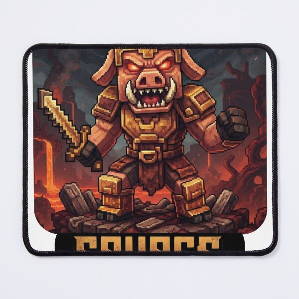 Item preview, Savage Nether Warrior Pixel Art Pig Armor Sword designed and sold by Pandora´s Box.