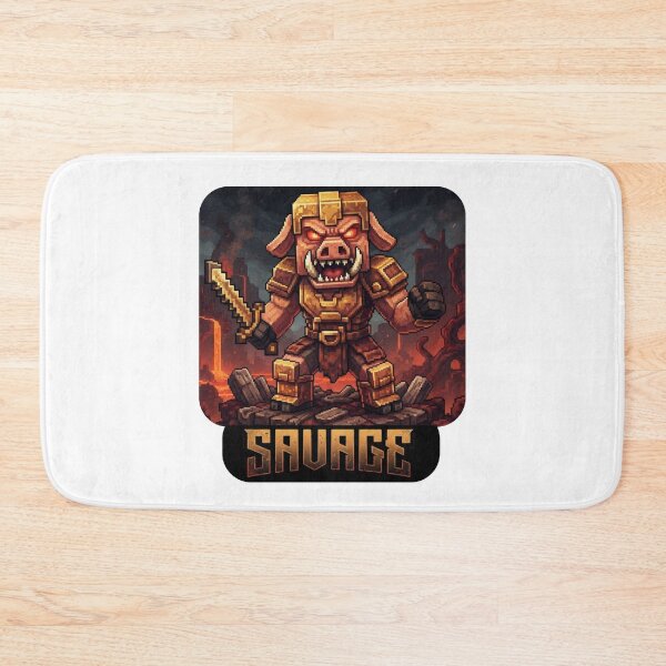 Item preview, Savage Nether Warrior Pixel Art Pig Armor Sword designed and sold by Pandora´s Box.