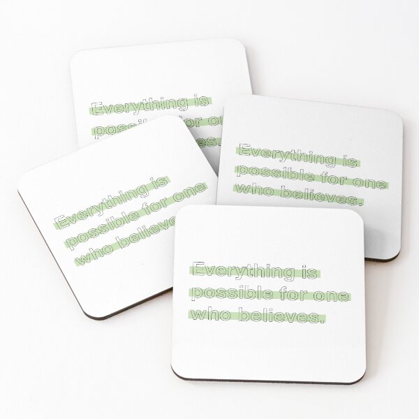 Item preview, Everything is possible for one who believes.. designed and sold by Truth Believer | Christian Quotes Bible Verse Aesthetic.