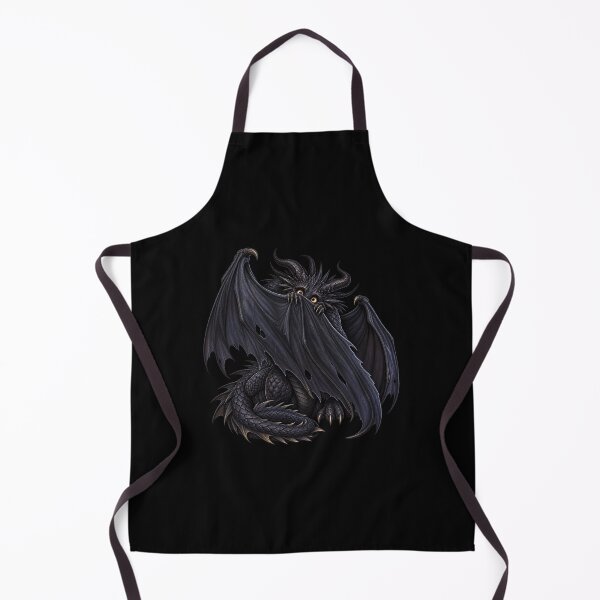 Item preview, Shy Black Dragon Hiding Behind Its Wings designed and sold by Maclaw200d.