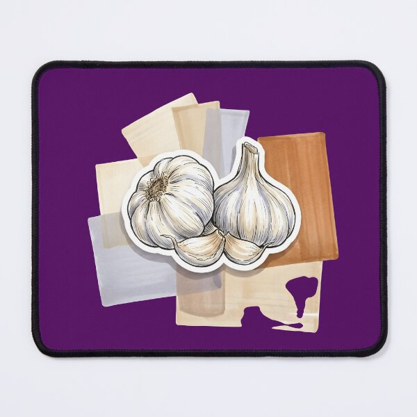 Item preview, Fresh Garlic Bulb Vinyl Sticker | Culinary Foodie Water Bottle Decal | Hand-Drawn Marker Vegetable Art | Kitchen & Laptop Decal designed and sold by SergioMiklos.