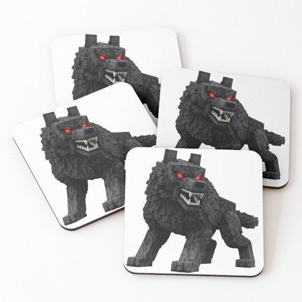 Item preview, Aggressive Pixel Wolf Glowing Red Eyes Voxel Beast designed and sold by Pandora´s Box.