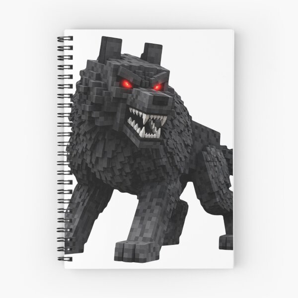 Item preview, Aggressive Pixel Wolf Glowing Red Eyes Voxel Beast designed and sold by Pandora´s Box.