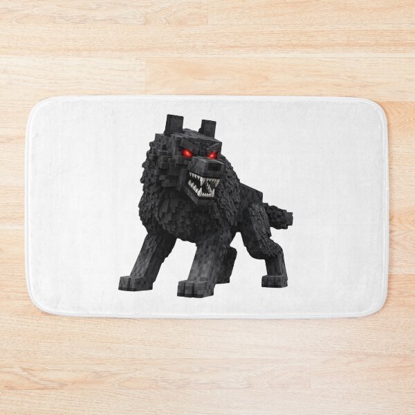 Item preview, Aggressive Pixel Wolf Glowing Red Eyes Voxel Beast designed and sold by Pandora´s Box.