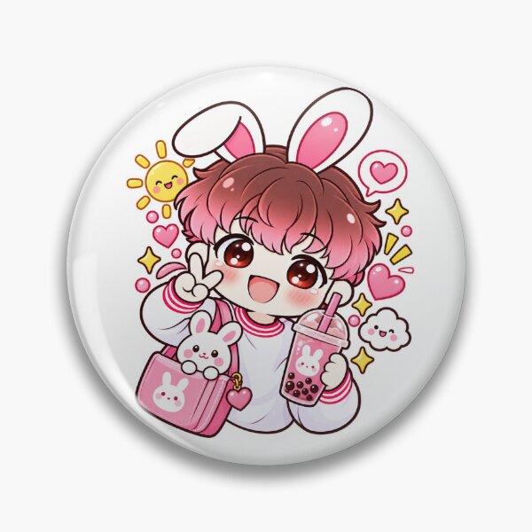 Item preview, Weekend Mood Bunny Boy Happy Boba Kawaii Character designed and sold by jkrkoko.