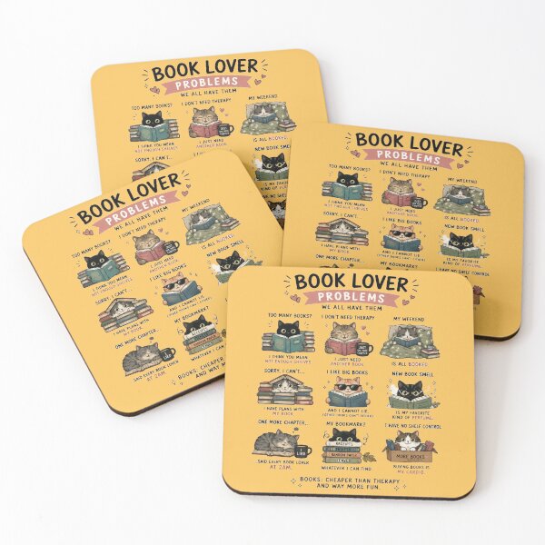Item preview, Book Lover Problems Funny Meme – Cute Reading Humor for Bookworms designed and sold by Everleaf Studio.