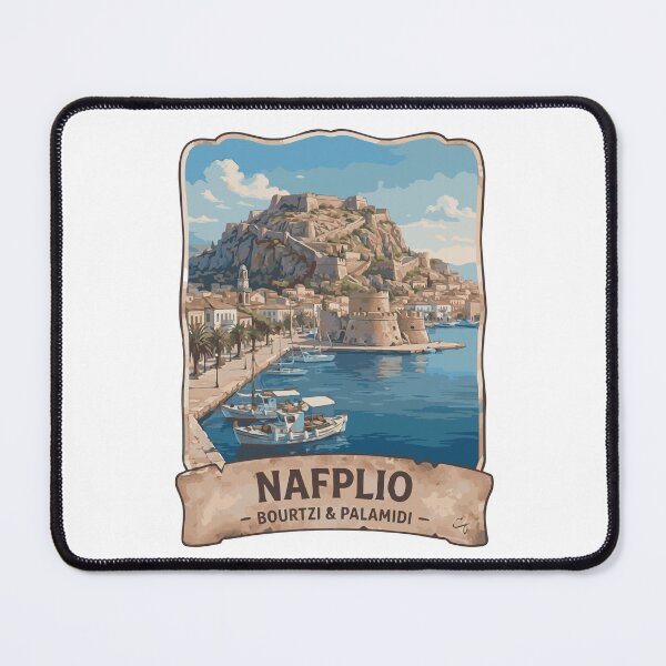 Item preview, Vintage Nafplio Bourtzi & Palamidi Travel designed and sold by CharaFei.Art.