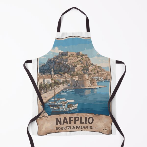Item preview, Vintage Nafplio Bourtzi & Palamidi Travel designed and sold by CharaFei.Art.