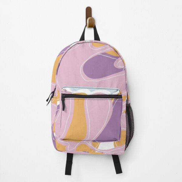 Item preview, Abstract flowing shapes in pink and purple designed and sold by HeilArtDesign.