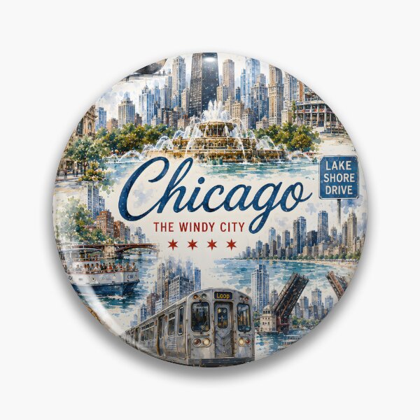 Item preview, Chicago Windy City Pattern designed and sold by TinyWeird.