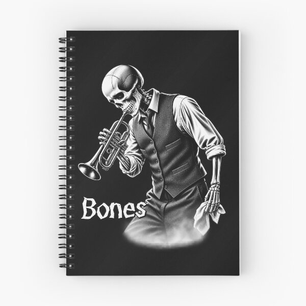 Item preview, Bones’ Cornet | Skeleton Jazz Musician designed and sold by BrokenCompassCo.