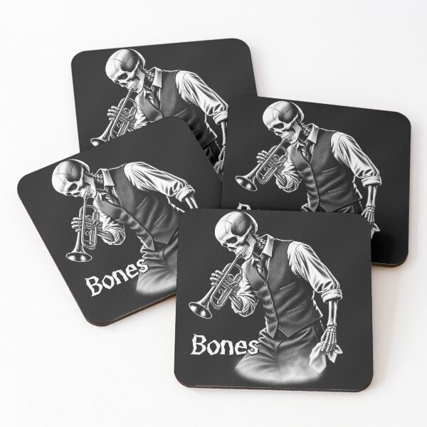 Item preview, Bones’ Cornet | Skeleton Jazz Musician designed and sold by BrokenCompassCo.