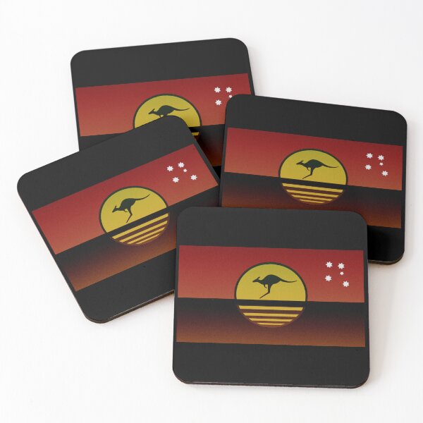 Item preview, Aussie Kangaroo Sun Design. Ochre. Art designed and sold by Kangaroo Sun.