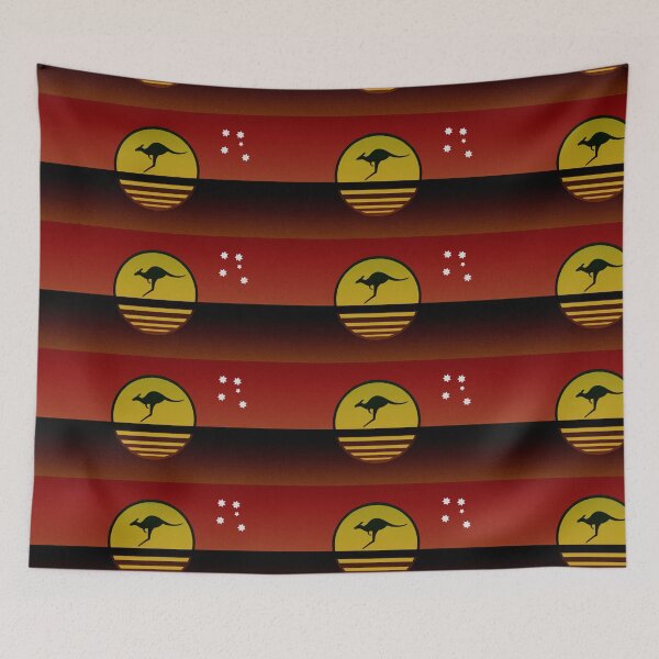 Item preview, Aussie Kangaroo Sun Design. Ochre. Art designed and sold by Kangaroo Sun.