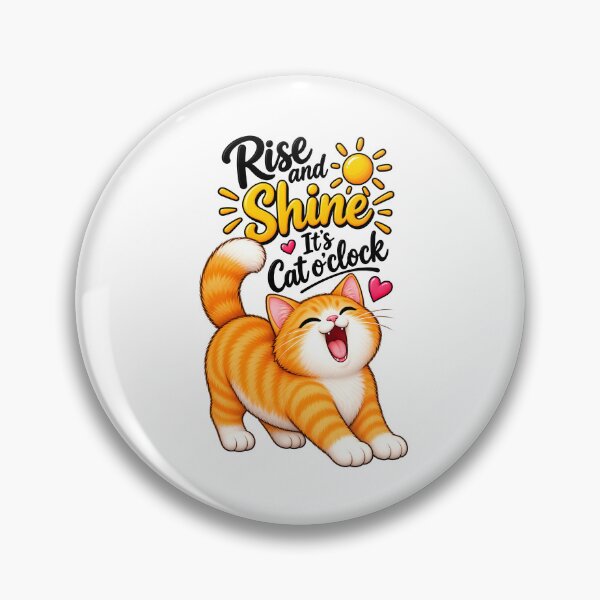 Item preview, RISE AND SHINE - IT'S CAT O'CLOCK designed and sold by KISHNAY-FASHION.