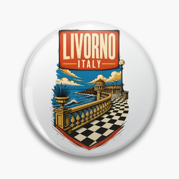 Item preview, Livorno Italy Vintage Travel Tourism designed and sold by TravelersGems.
