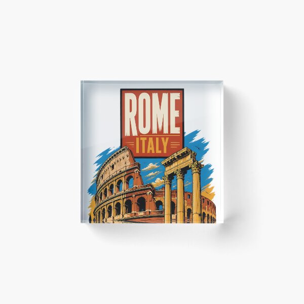 Item preview, Rome Italy Vintage Travel Tourism designed and sold by TravelersGems.