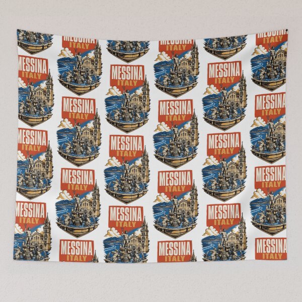 Item preview, Messina Italy Vintage Travel Tourism designed and sold by TravelersGems.