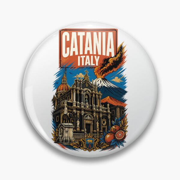 Item preview, Catania Italy Vintage Travel Tourism designed and sold by TravelersGems.