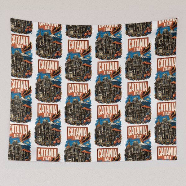 Item preview, Catania Italy Vintage Travel Tourism designed and sold by TravelersGems.