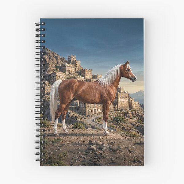 Item preview, The horse Abu' Ourquob and a landscape of Yemen designed and sold by Cheval-de-coeur.