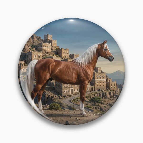 Item preview, The horse Abu' Ourquob and a landscape of Yemen designed and sold by Cheval-de-coeur.