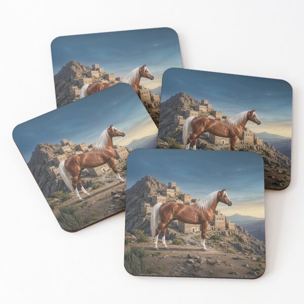 Item preview, The horse Abu' Ourquob and a landscape of Yemen designed and sold by Cheval-de-coeur.