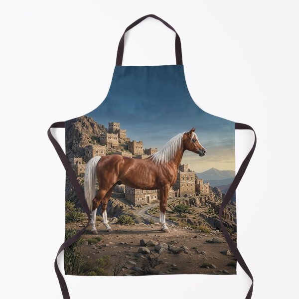 Item preview, The horse Abu' Ourquob and a landscape of Yemen designed and sold by Cheval-de-coeur.