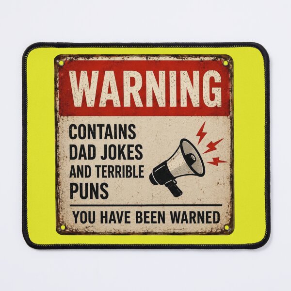 Item preview, Warning Contains Dad Jokes and Terrible Puns designed and sold by TheHodgePodge.