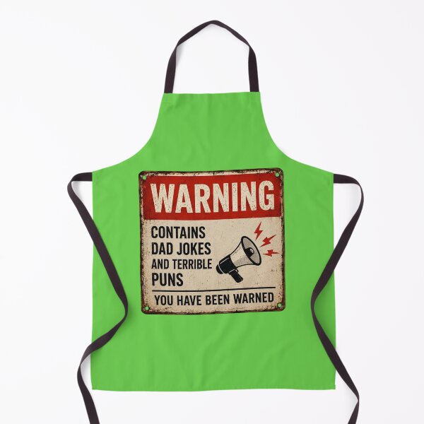 Item preview, Warning Contains Dad Jokes and Terrible Puns designed and sold by TheHodgePodge.
