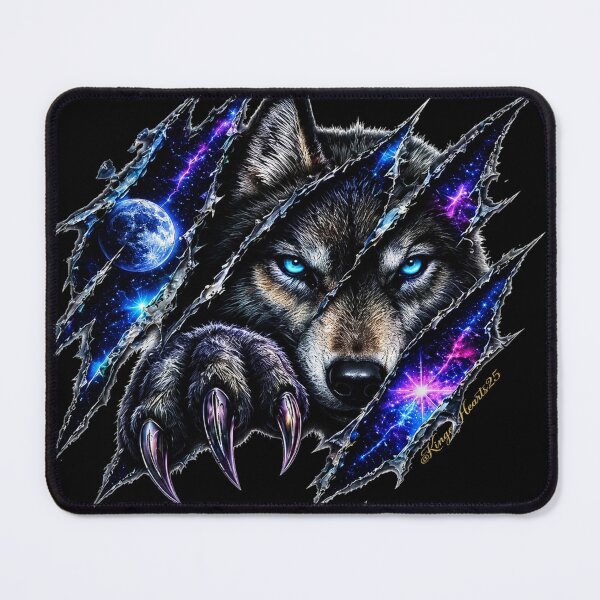 Item preview, Cosmic Wolf Claw Tear - Galactic Blue Eye Spirit designed and sold by KingofHearts25.