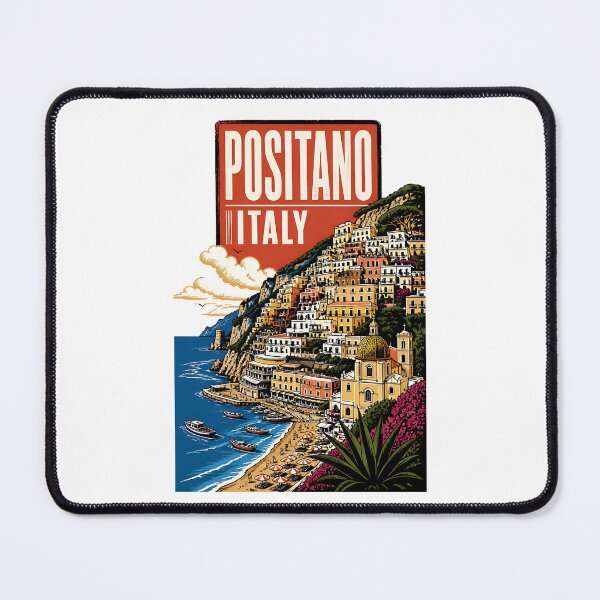 Item preview, Positano Italy Vintage Travel Tourism designed and sold by TravelersGems.