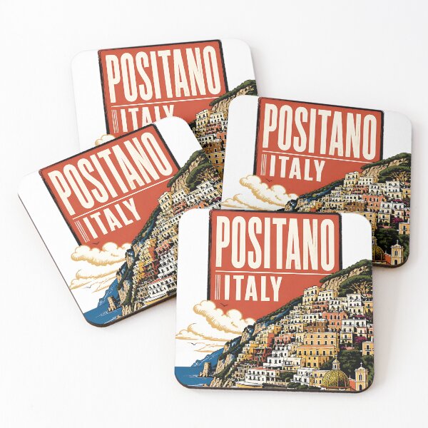 Item preview, Positano Italy Vintage Travel Tourism designed and sold by TravelersGems.