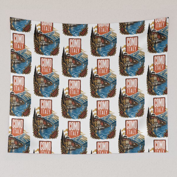 Item preview, Como Italy Vintage Travel Tourism designed and sold by TravelersGems.