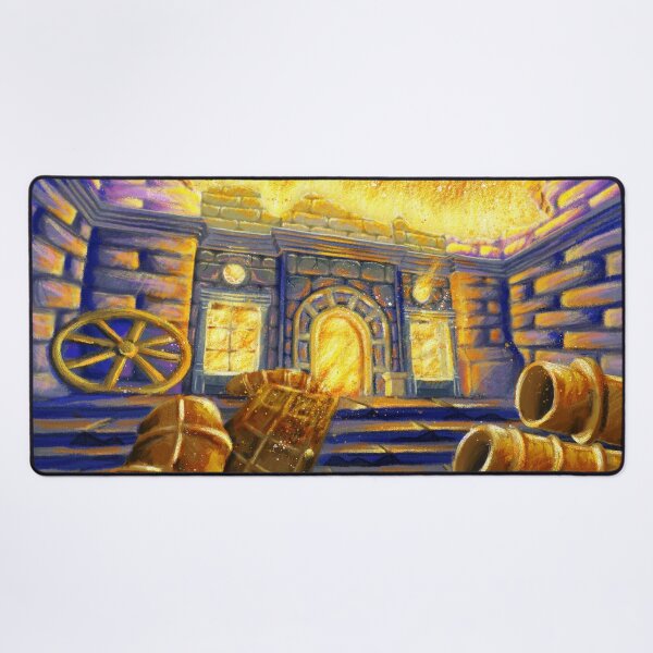 Item preview, del toro Frankenstein inspired environment illustration designed and sold by NineRavensArt.