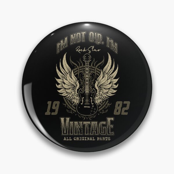 Item preview, I'm Not Old I'm Vintage Retro 1982 Guitar Player designed and sold by JRRTs.