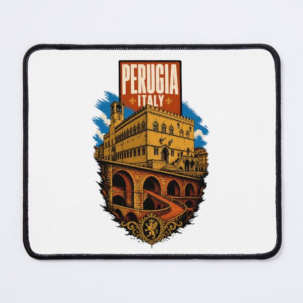 Item preview, Perugia Italy Vintage Travel Tourism designed and sold by TravelersGems.
