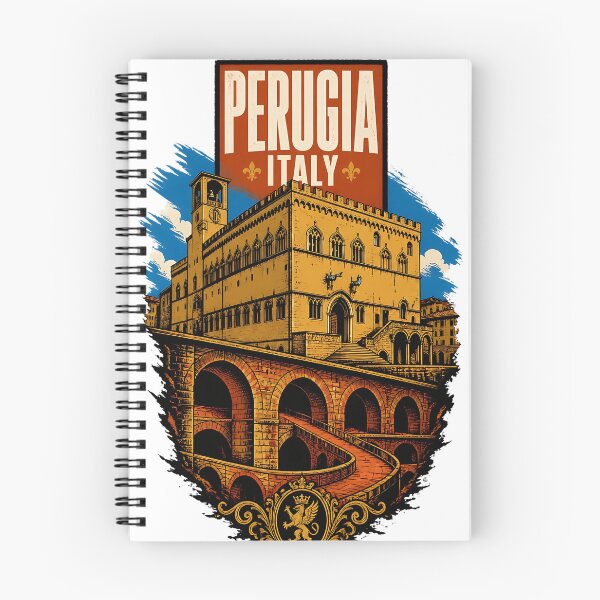 Item preview, Perugia Italy Vintage Travel Tourism designed and sold by TravelersGems.