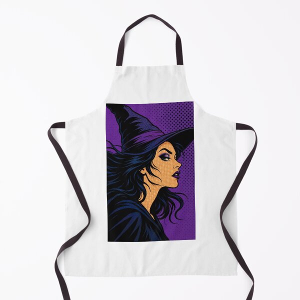 Item preview, Retro Pop Art Witch – Vintage Comic Halloween Sorceress designed and sold by WolfmanProphecy.