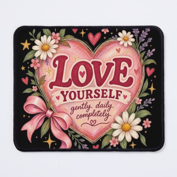 Item preview,  Love Yourself Self Love Floral Heart Vintage Aesthetic Design designed and sold by TulipsArtDesigns .