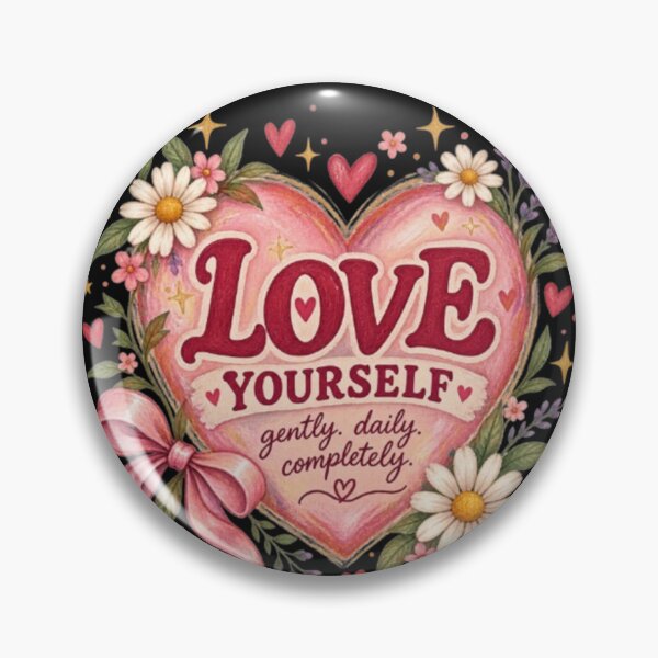 Item preview,  Love Yourself Self Love Floral Heart Vintage Aesthetic Design designed and sold by TulipsArtDesigns .