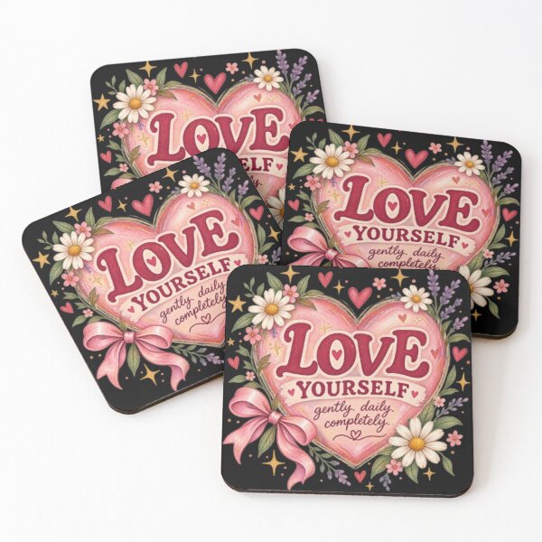 Item preview,  Love Yourself Self Love Floral Heart Vintage Aesthetic Design designed and sold by TulipsArtDesigns .