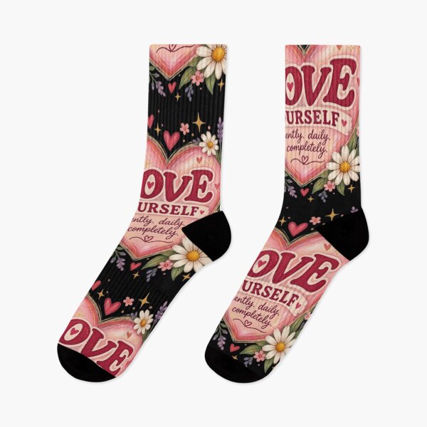 Item preview,  Love Yourself Self Love Floral Heart Vintage Aesthetic Design designed and sold by TulipsArtDesigns .