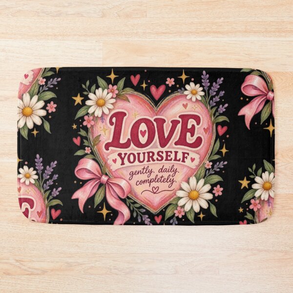 Item preview,  Love Yourself Self Love Floral Heart Vintage Aesthetic Design designed and sold by TulipsArtDesigns .
