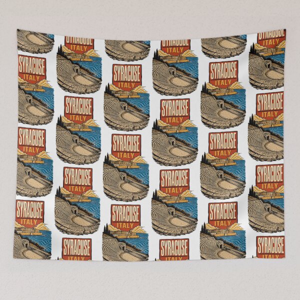 Item preview, Syracuse Italy Vintage Travel Tourism designed and sold by TravelersGems.